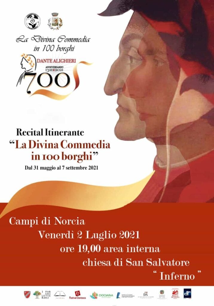 Venerdì 2 luglio 2021, ore 19,00 area interna chiesa di San Salvatore con "Inferno"